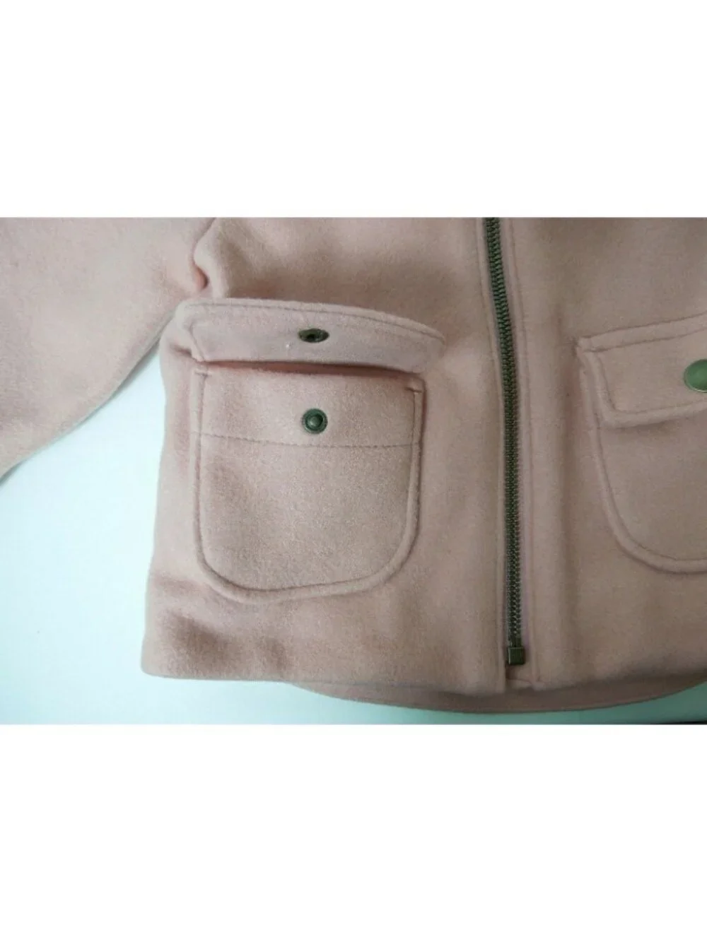 Old Navy Toddler Girl Soft-Brushed Hooded Coat Antique Pink Size 12-18M- NWT